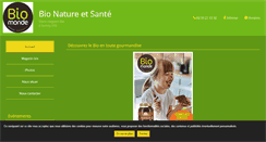 Desktop Screenshot of bio-naturesante.com