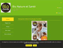 Tablet Screenshot of bio-naturesante.com